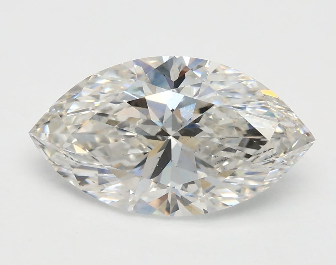 Loose Diamond - MARQUISE 2.2ct G VS2: Loose Diamond - MARQUISE 2.2ct G VS2 Source: This is a real non-mined Diamond that has been grown in a lab Shape: MARQUISE Carats: 2.2 Color: G Clarity: VS2 Certification: IGI Video: