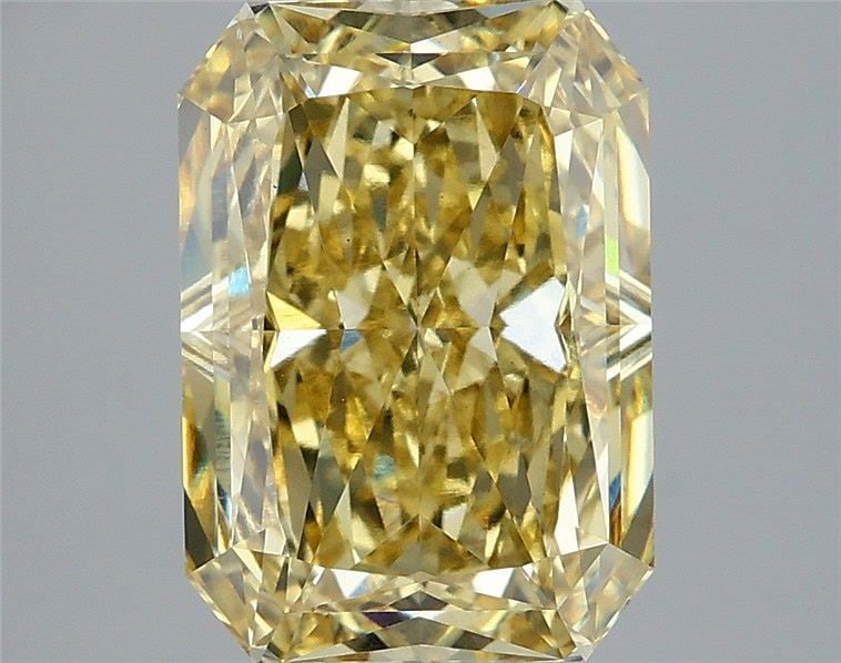 Loose Diamond - RADIANT 4.08ct Fancy Intense Yellow VS1: Loose Diamond - RADIANT 4.08ct Fancy Intense Yellow VS1 Source: This is a real non-mined Diamond that has been grown in a lab Shape: RADIANT Carats: 4.08 Color: Fancy Intense Yellow Certification: IGI