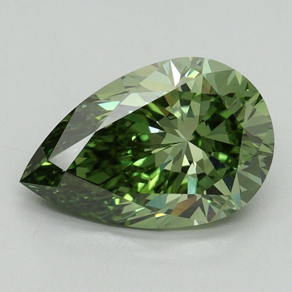Loose Diamond - PEAR 2.18ct Fancy Vivid Green VS1 (1 of 1)