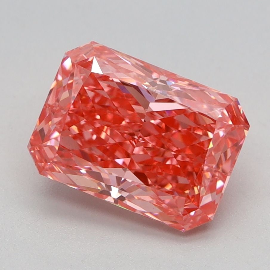 Loose Diamond - RADIANT 1.66ct Fancy Vivid Pink VS1: Loose Diamond - RADIANT 1.66ct Fancy Vivid Pink VS1 Source: This is a real non-mined Diamond that has been grown in a lab Shape: RADIANT Carats: 1.66 Color: Fancy Vivid Pink Certification: IGI Video: