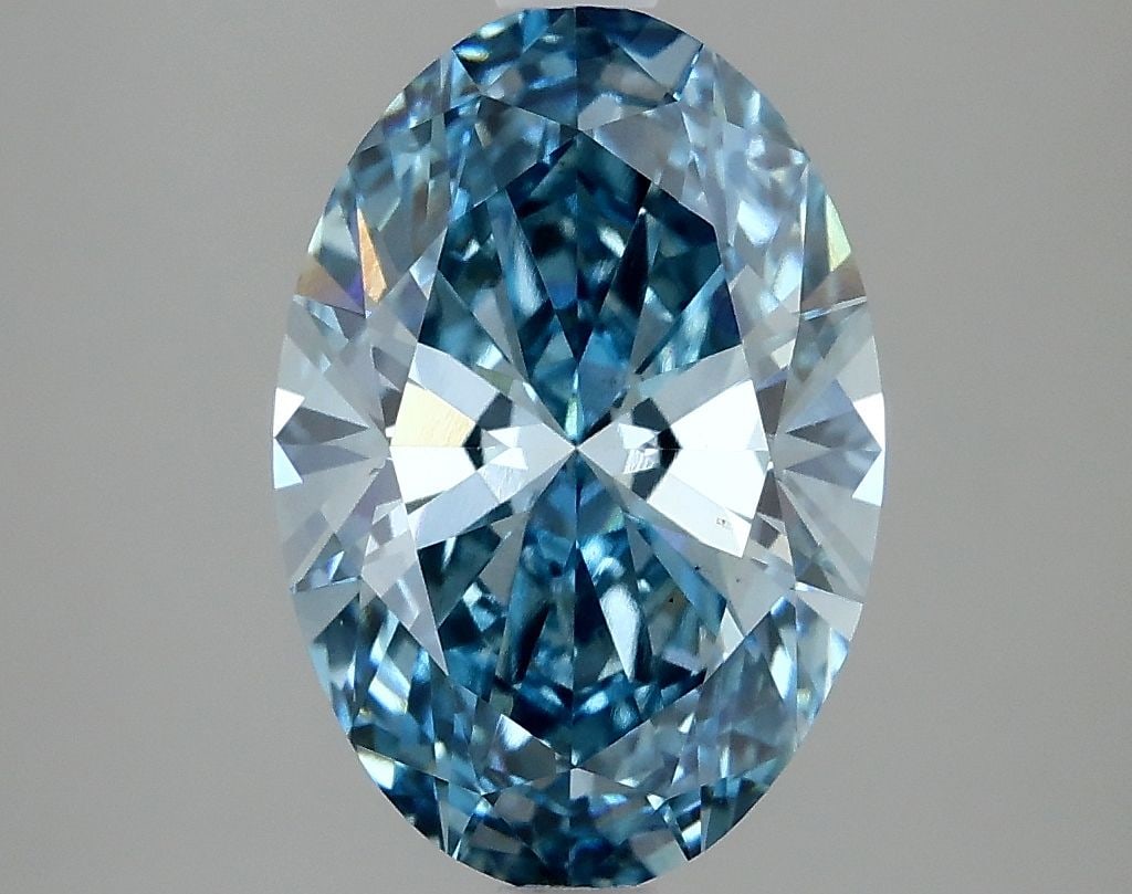 Loose Diamond - OVAL 2.82ct Fancy Vivid Blue VS1: Loose Diamond - OVAL 2.82ct Fancy Vivid Blue VS1 Source: This is a real non-mined Diamond that has been grown in a lab Shape: OVAL Carats: 2.82 Color: Fancy Vivid Blue Certification: IGI Video: Video