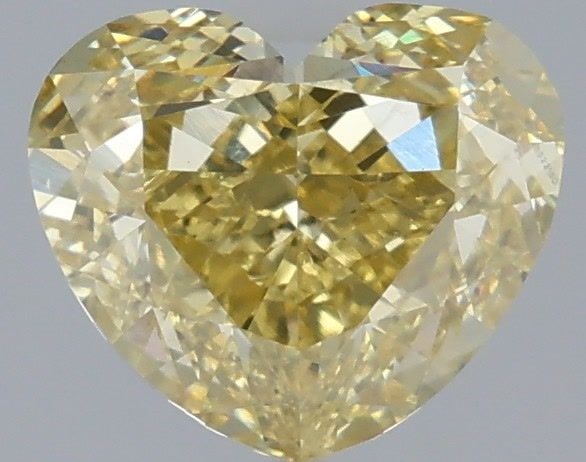 Loose Diamond - HEART 2.53ct Fancy Intense Yellow VS1: Loose Diamond - HEART 2.53ct Fancy Intense Yellow VS1 Source: This is a real non-mined Diamond that has been grown in a lab Shape: HEART Carats: 2.53 Color: Fancy Intense Yellow Certification: IGI Vid