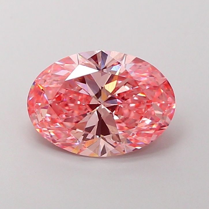 Loose Diamond - OVAL 2.51ct Fancy Vivid Pink VS2: Loose Diamond - OVAL 2.51ct Fancy Vivid Pink VS2 Source: This is a real non-mined Diamond that has been grown in a lab Shape: OVAL Carats: 2.51 Color: Fancy Vivid Pink Certification: IGI Video: