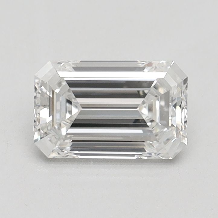 Loose Diamond - EMERALD 0.84ct F VS1: Loose Diamond - EMERALD 0.84ct F VS1 Source: This is a real non-mined Diamond that has been grown in a lab Shape: EMERALD Carats: 0.84 Color: F Clarity: VS1 Certification: IGI Video: