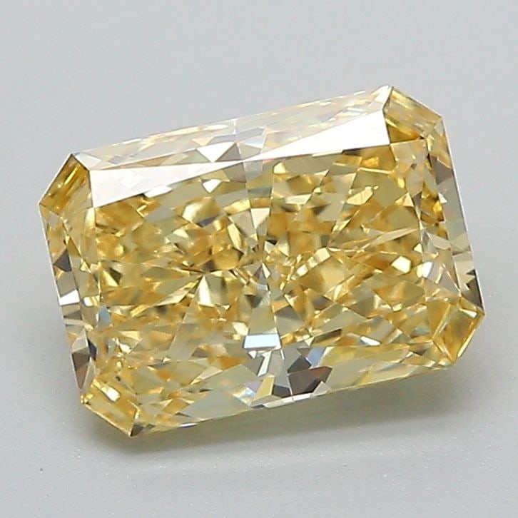 Loose Diamond - RADIANT 1.5ct Fancy Vivid Yellow VS1: Loose Diamond - RADIANT 1.5ct Fancy Vivid Yellow VS1 Source: This is a real non-mined Diamond that has been grown in a lab Shape: RADIANT Carats: 1.5 Color: Fancy Vivid Yellow Certification: IGI Video