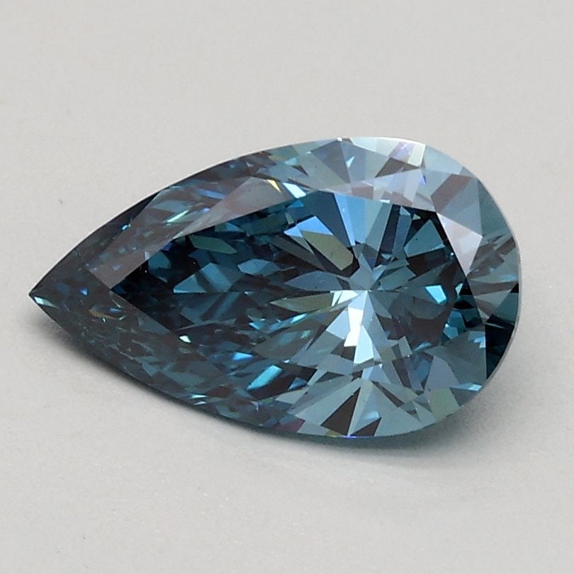 Loose Diamond - PEAR 0.8ct Fancy Vivid Blue VS2: Loose Diamond - PEAR 0.8ct Fancy Vivid Blue VS2 Source: This is a real non-mined Diamond that has been grown in a lab Shape: PEAR Carats: 0.8 Color: Fancy Vivid Blue Certification: IGI Video: