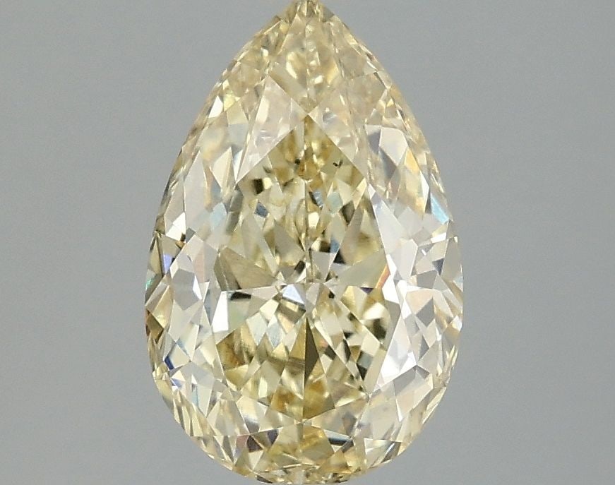Loose Diamond - PEAR 2.09ct Fancy Intense Yellow VS1: Loose Diamond - PEAR 2.09ct Fancy Intense Yellow VS1 Source: This is a real non-mined Diamond that has been grown in a lab Shape: PEAR Carats: 2.09 Color: Fancy Intense Yellow Certification: IGI Video