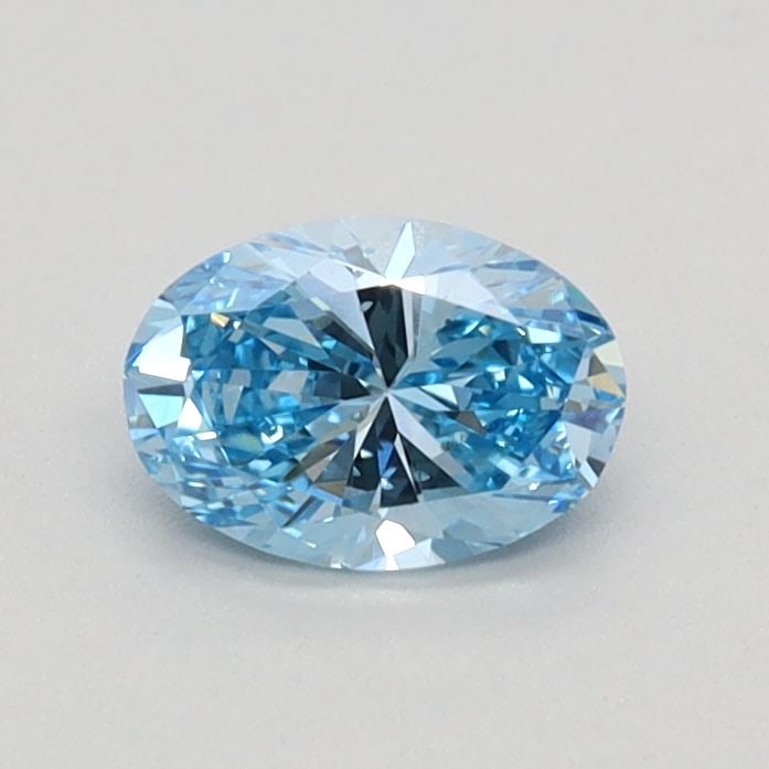 Loose Diamond - OVAL 0.4ct Fancy Vivid Blue SI1: Loose Diamond - OVAL 0.4ct Fancy Vivid Blue SI1 Source: This is a real non-mined Diamond that has been grown in a lab Shape: OVAL Carats: 0.4 Color: Fancy Vivid Blue Certification: IGI Video: Video