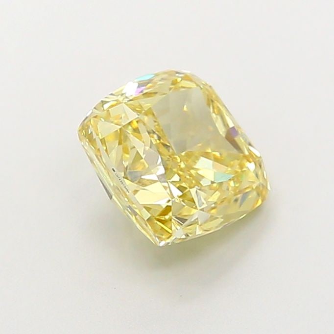 Loose Diamond - CUSHION MODIFIED 2.09ct Fancy Yellow VS1: Loose Diamond - CUSHION MODIFIED 2.09ct Fancy Yellow VS1 Source: This is a real non-mined Diamond that has been grown in a lab Shape: CUSHION MODIFIED Carats: 2.09 Color: Fancy Yellow Certification: I