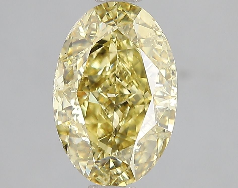Loose Diamond - OVAL 2.5ct Fancy Intense Yellow SI1: Loose Diamond - OVAL 2.5ct Fancy Intense Yellow SI1 Source: This is a real non-mined Diamond that has been grown in a lab Shape: OVAL Carats: 2.5 Color: Fancy Intense Yellow Certification: IGI Video: