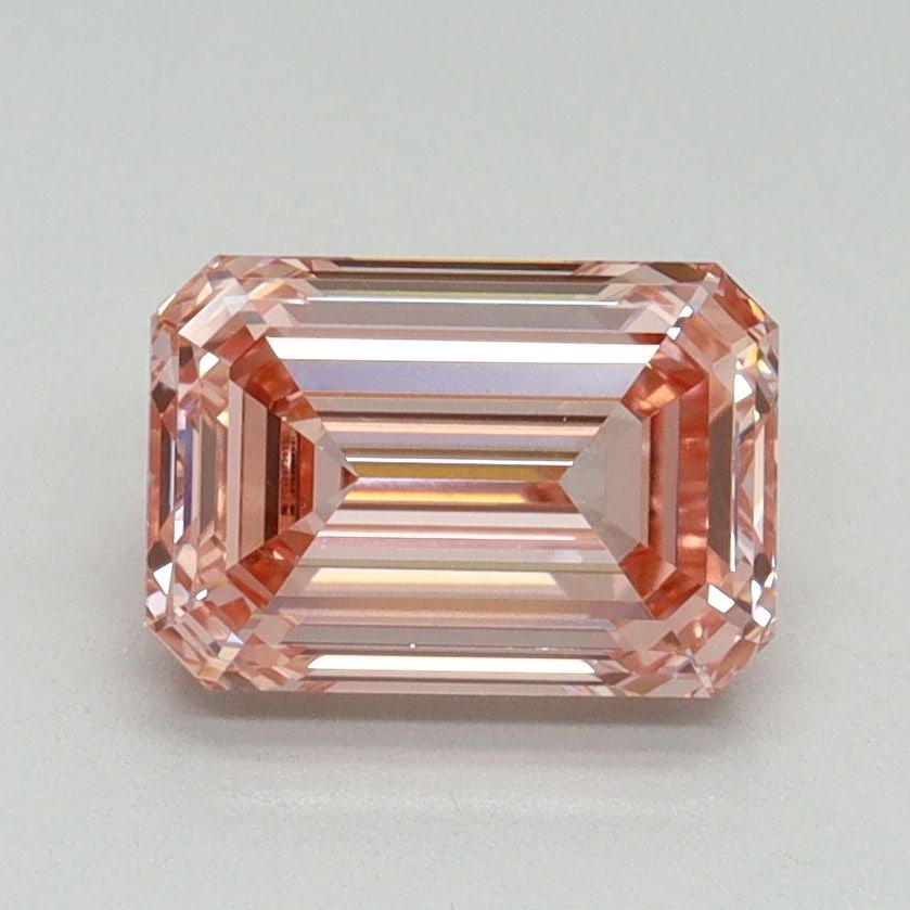 Loose Diamond - EMERALD 1.54ct Fancy Vivid Pink VS1: Loose Diamond - EMERALD 1.54ct Fancy Vivid Pink VS1 Source: This is a real non-mined Diamond that has been grown in a lab Shape: EMERALD Carats: 1.54 Color: Fancy Vivid Pink Certification: IGI Video: