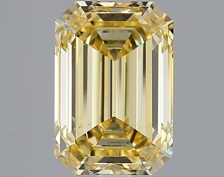 Loose Diamond - EMERALD 3.06ct Fancy Intense Yellow VS2: Loose Diamond - EMERALD 3.06ct Fancy Intense Yellow VS2 Source: This is a real non-mined Diamond that has been grown in a lab Shape: EMERALD Carats: 3.06 Color: Fancy Intense Yellow Certification: IGI