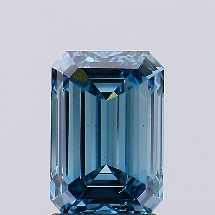 Loose Diamond - EMERALD 2.07ct Fancy Vivid Blue VS2: Loose Diamond - EMERALD 2.07ct Fancy Vivid Blue VS2 Source: This is a real non-mined Diamond that has been grown in a lab Shape: EMERALD Carats: 2.07 Color: Fancy Vivid Blue Certification: IGI Video: