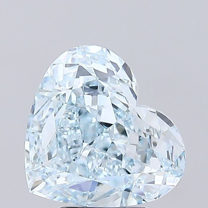 Loose Diamond - HEART 5.15ct Fancy Blue VS1: Loose Diamond - HEART 5.15ct Fancy Blue VS1 Source: This is a real non-mined Diamond that has been grown in a lab Shape: HEART Carats: 5.15 Color: Fancy Blue Certification: IGI Video:
