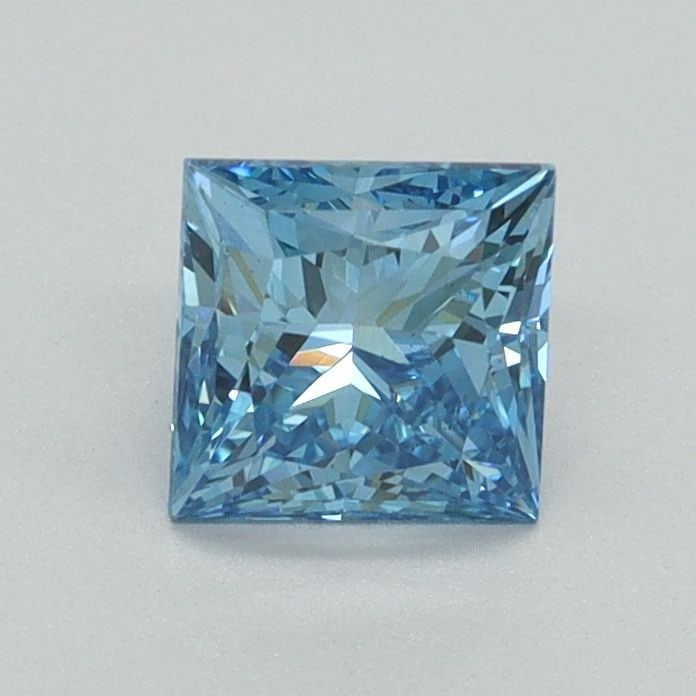Loose Diamond - PRINCESS 0.82ct Fancy Vivid Blue VS1: Loose Diamond - PRINCESS 0.82ct Fancy Vivid Blue VS1 Source: This is a real non-mined Diamond that has been grown in a lab Shape: PRINCESS Carats: 0.82 Color: Fancy Vivid Blue Certification: IGI Video