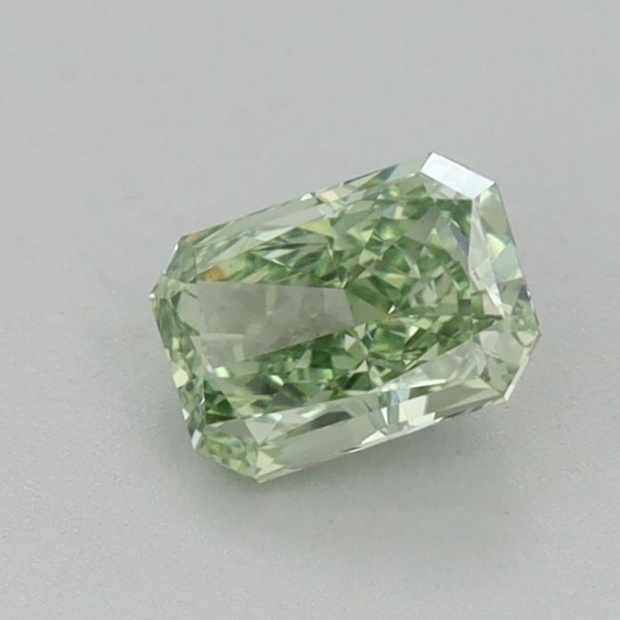 Loose Diamond - RADIANT 0.64ct Fancy Vivid Green VVS2: Loose Diamond - RADIANT 0.64ct Fancy Vivid Green VVS2 Source: This is a real non-mined Diamond that has been grown in a lab Shape: RADIANT Carats: 0.64 Color: Fancy Vivid Green Certification: IGI Vide