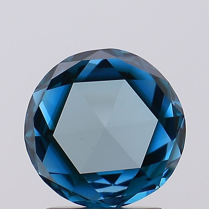 Loose Diamond - ROSE 1.4ct Fancy Vivid Blue VS1: Loose Diamond - ROSE 1.4ct Fancy Vivid Blue VS1 Source: This is a real non-mined Diamond that has been grown in a lab Shape: ROSE Carats: 1.4 Color: Fancy Vivid Blue Certification: NONE Video: