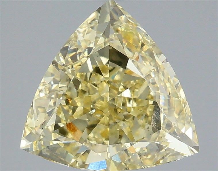 Loose Diamond - TRIANGULAR 3.08ct Fancy Intense Yellow VS1: Loose Diamond - TRIANGULAR 3.08ct Fancy Intense Yellow VS1 Source: This is a real non-mined Diamond that has been grown in a lab Shape: TRIANGULAR Carats: 3.08 Color: Fancy Intense Yellow Certificatio