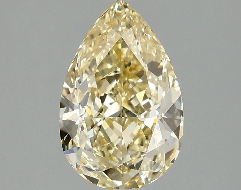Loose Diamond - PEAR 1.59ct Fancy Intense Yellow VVS2: Loose Diamond - PEAR 1.59ct Fancy Intense Yellow VVS2 Source: This is a real non-mined Diamond that has been grown in a lab Shape: PEAR Carats: 1.59 Color: Fancy Intense Yellow Certification: IGI Vide
