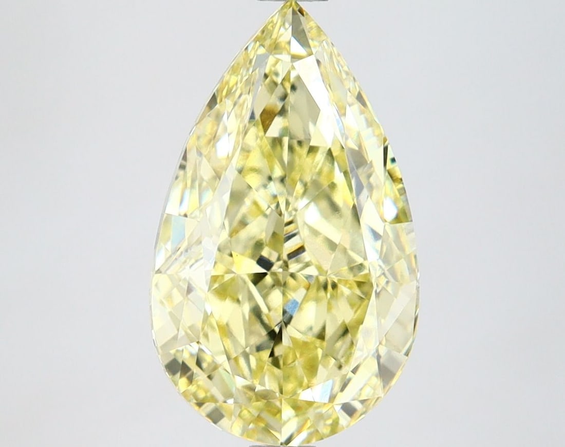 Loose Diamond - PEAR 3.0ct Fancy Intense Yellow VS1: Loose Diamond - PEAR 3.0ct Fancy Intense Yellow VS1 Source: This is a real non-mined Diamond that has been grown in a lab Shape: PEAR Carats: 3.0 Color: Fancy Intense Yellow Certification: IGI Video: