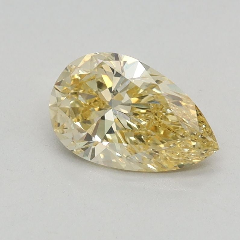 Loose Diamond - PEAR 0.54ct Fancy Intense Yellow VS1: Loose Diamond - PEAR 0.54ct Fancy Intense Yellow VS1 Source: This is a real non-mined Diamond that has been grown in a lab Shape: PEAR Carats: 0.54 Color: Fancy Intense Yellow Certification: IGI Video