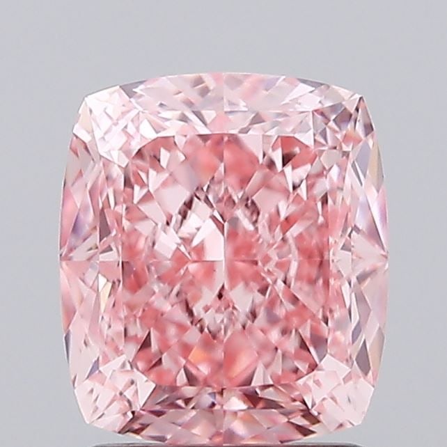 Loose Diamond - CUSHION MODIFIED 2.07ct Fancy Vivid Pink VS1: Loose Diamond - CUSHION MODIFIED 2.07ct Fancy Vivid Pink VS1 Source: This is a real non-mined Diamond that has been grown in a lab Shape: CUSHION MODIFIED Carats: 2.07 Color: Fancy Vivid Pink Certific