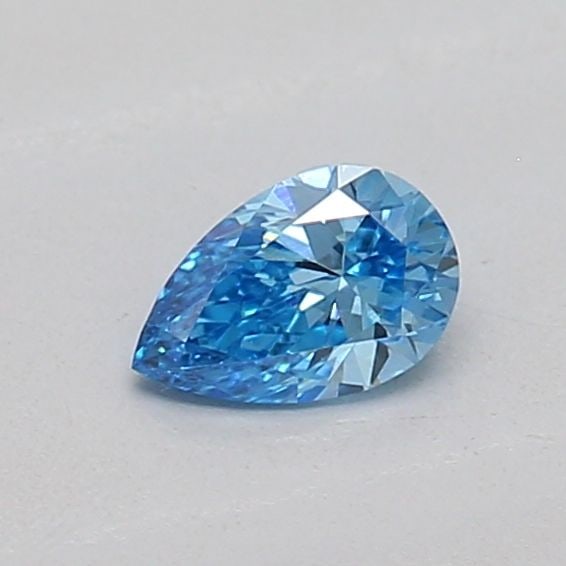 Loose Diamond - PEAR 0.15ct Fancy Vivid Blue VS1: Loose Diamond - PEAR 0.15ct Fancy Vivid Blue VS1 Source: This is a real non-mined Diamond that has been grown in a lab Shape: PEAR Carats: 0.15 Color: Fancy Vivid Blue Certification: IGI The Diamond D