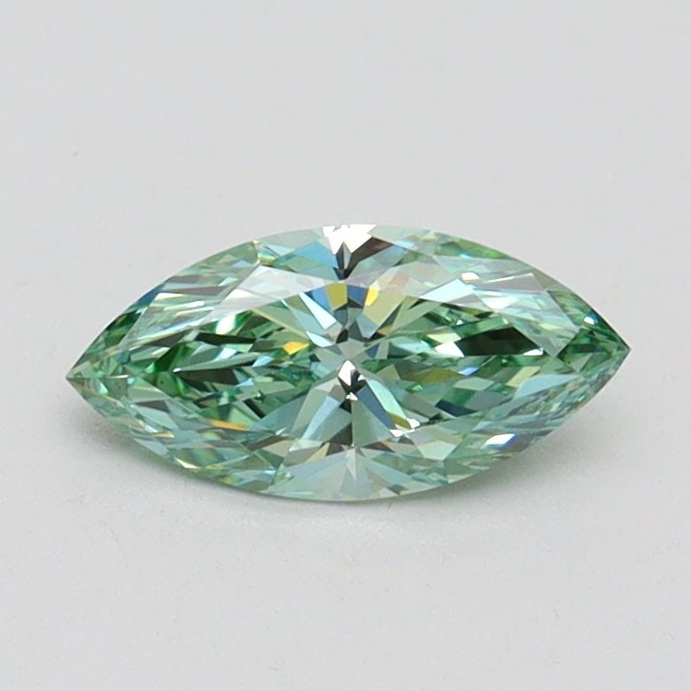 Loose Diamond - MARQUISE 0.56ct Fancy Vivid Green VS1: Loose Diamond - MARQUISE 0.56ct Fancy Vivid Green VS1 Source: This is a real non-mined Diamond that has been grown in a lab Shape: MARQUISE Carats: 0.56 Color: Fancy Vivid Green Certification: IGI Vid