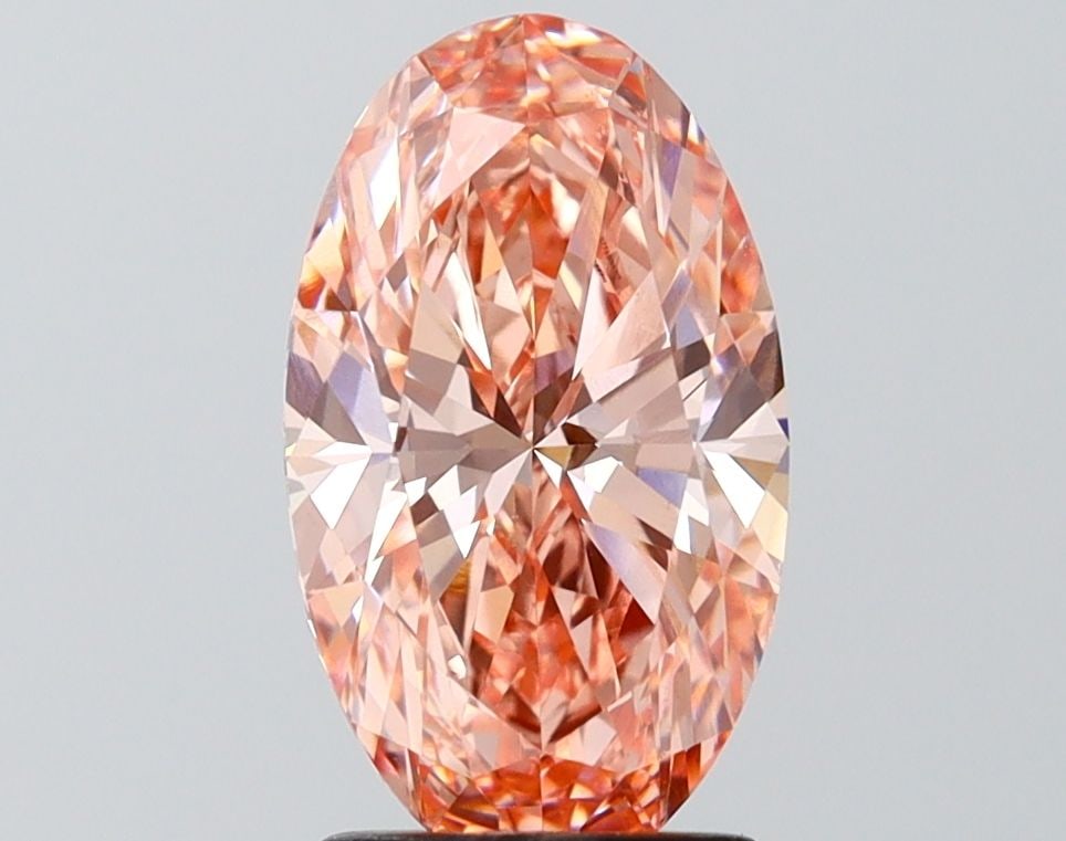 Loose Diamond - OVAL 2.09ct Fancy Vivid Pink VS1: Loose Diamond - OVAL 2.09ct Fancy Vivid Pink VS1 Source: This is a real non-mined Diamond that has been grown in a lab Shape: OVAL Carats: 2.09 Color: Fancy Vivid Pink Certification: IGI Video: