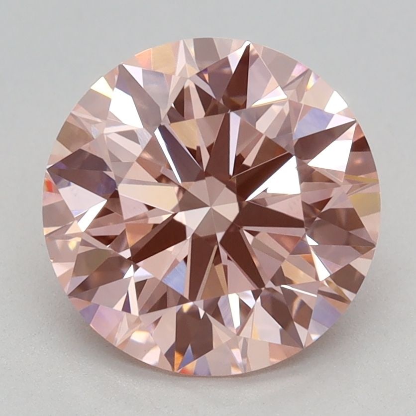 Ideal Loose Diamond - ROUND 1.93ct Fancy Vivid Pink VS1: Ideal Loose Diamond - ROUND 1.93ct Fancy Vivid Pink VS1 Source: This is a real non-mined Diamond that has been grown in a lab Shape: ROUND Carats: 1.93 Color: Fancy Vivid Pink Certification: IGI Video