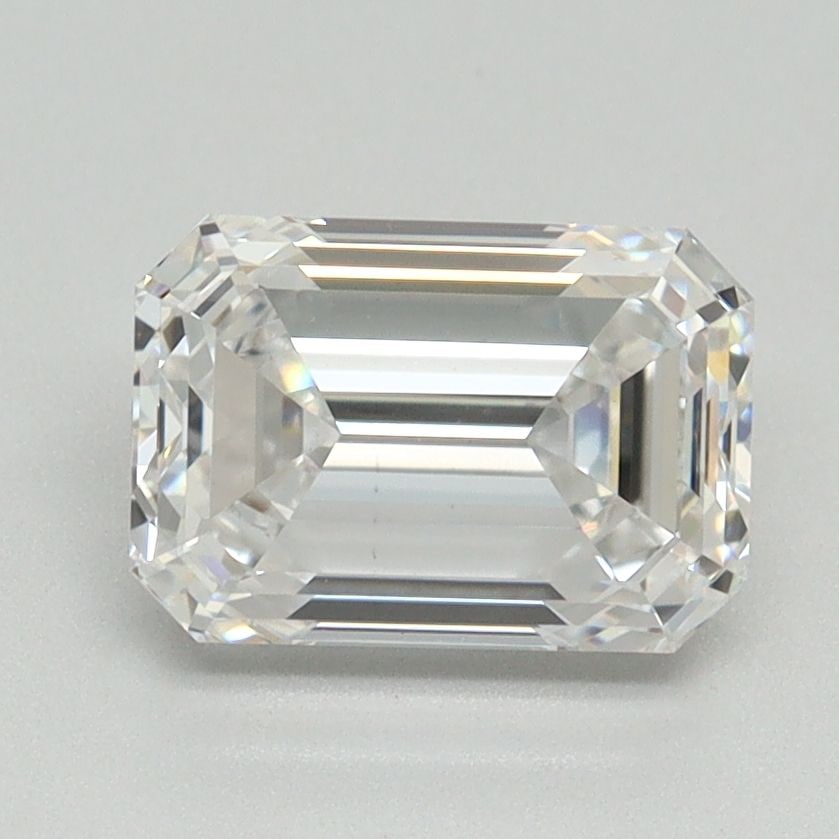 Loose Diamond - EMERALD 2.02ct F VS1: Loose Diamond - EMERALD 2.02ct F VS1 Source: This is a real non-mined Diamond that has been grown in a lab Shape: EMERALD Carats: 2.02 Color: F Clarity: VS1 Certification: NONE Video: