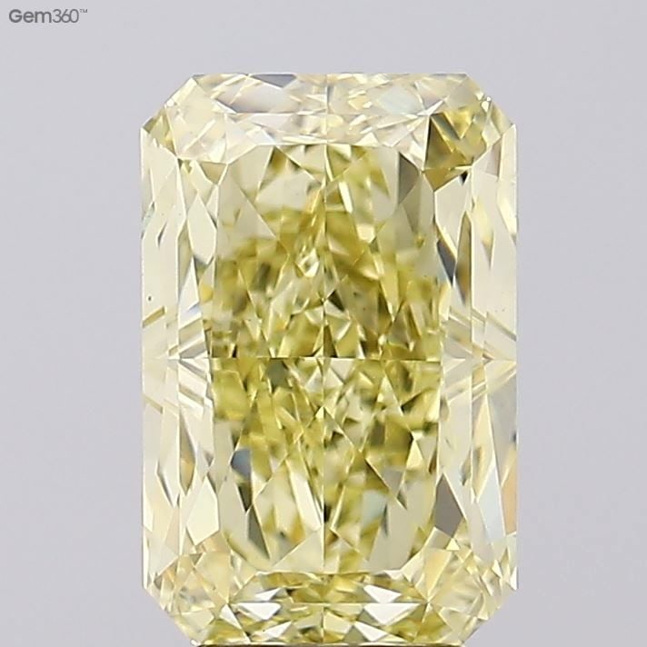 Loose Diamond - RADIANT 5.0ct Fancy Yellow VS1: Loose Diamond - RADIANT 5.0ct Fancy Yellow VS1 Source: This is a real non-mined Diamond that has been grown in a lab Shape: RADIANT Carats: 5.0 Color: Fancy Yellow Certification: IGI Video: