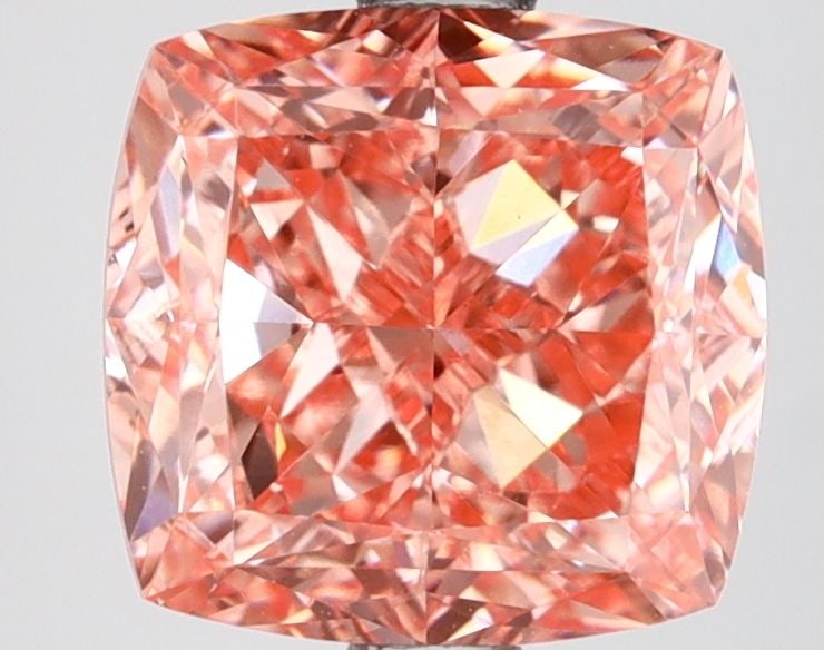 Loose Diamond - CUSHION MODIFIED 2.74ct Fancy Vivid Pink VS1: Loose Diamond - CUSHION MODIFIED 2.74ct Fancy Vivid Pink VS1 Source: This is a real non-mined Diamond that has been grown in a lab Shape: CUSHION MODIFIED Carats: 2.74 Color: Fancy Vivid Pink Certific