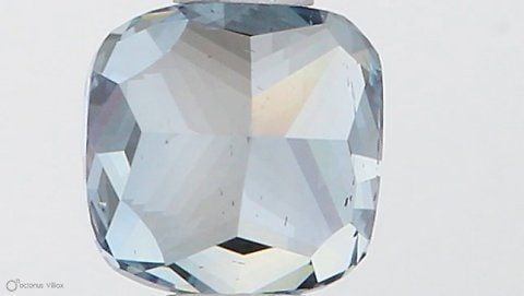 Loose Diamond - CUSHION MODIFIED 0.5ct Fancy Vivid Blue SI1: Loose Diamond - CUSHION MODIFIED 0.5ct Fancy Vivid Blue SI1 Source: This is a real non-mined Diamond that has been grown in a lab Shape: CUSHION MODIFIED Carats: 0.5 Color: Fancy Vivid Blue Certificat