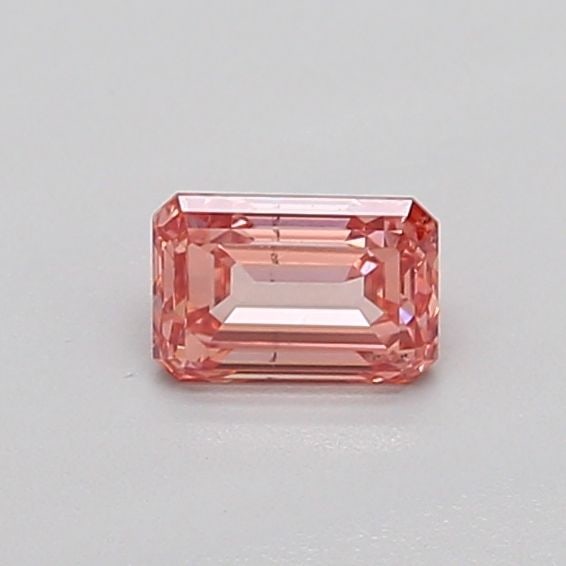 Loose Diamond - EMERALD 0.34ct Fancy Intense Brownish Pink SI1: Loose Diamond - EMERALD 0.34ct Fancy Intense Brownish Pink SI1 Source: This is a real non-mined Diamond that has been grown in a lab Shape: EMERALD Carats: 0.34 Color: Fancy Intense Brownish Pink Cert