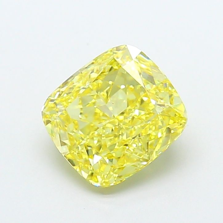 Loose Diamond - CUSHION MODIFIED 3.07ct Fancy Intense Yellow VS1: Loose Diamond - CUSHION MODIFIED 3.07ct Fancy Intense Yellow VS1 Source: This is a real non-mined Diamond that has been grown in a lab Shape: CUSHION MODIFIED Carats: 3.07 Color: Fancy Intense Yellow 