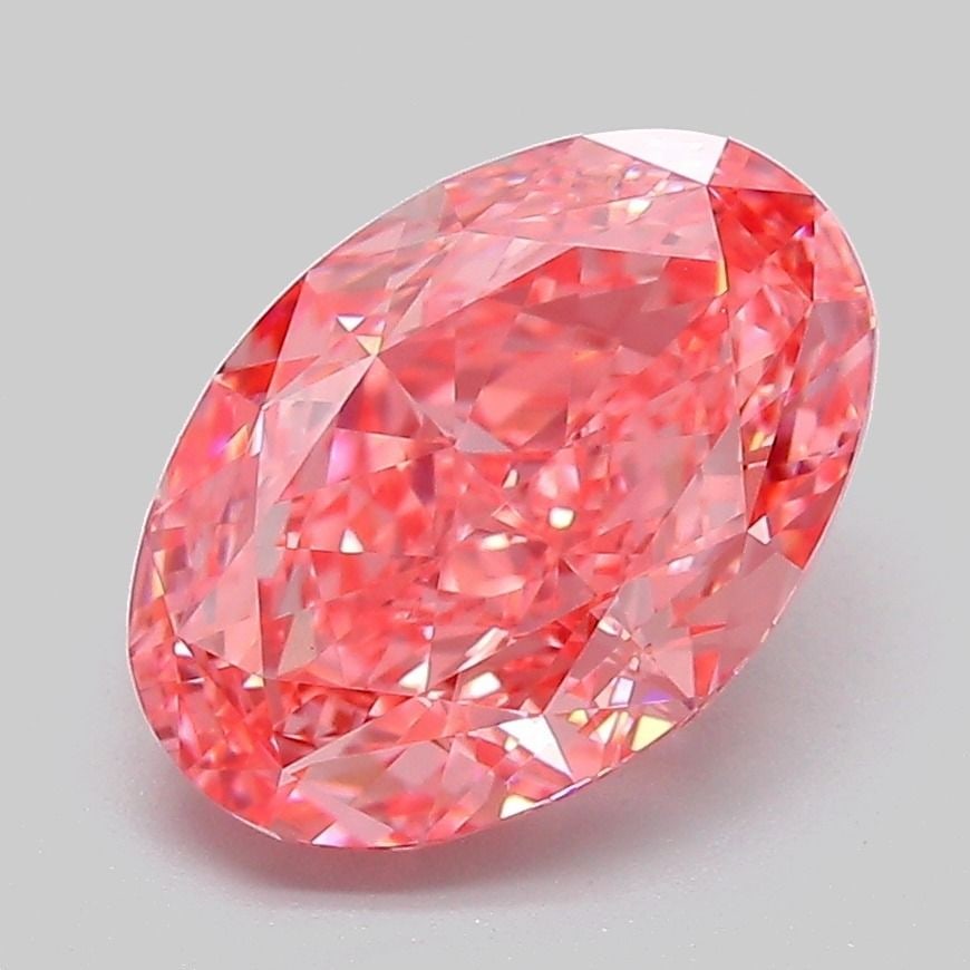 Loose Diamond - OVAL 3.06ct Fancy Vivid Pink VS1: Loose Diamond - OVAL 3.06ct Fancy Vivid Pink VS1 Source: This is a real non-mined Diamond that has been grown in a lab Shape: OVAL Carats: 3.06 Color: Fancy Vivid Pink Certification: IGI Video: