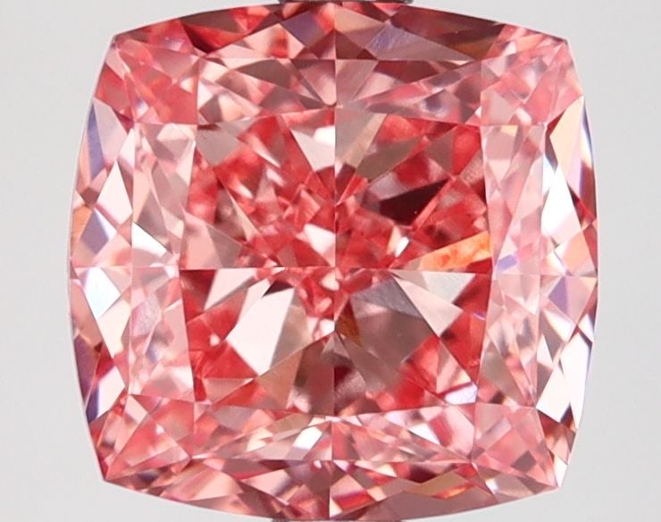 Loose Diamond - CUSHION MODIFIED 3.16ct Fancy Vivid Pink VVS2: Loose Diamond - CUSHION MODIFIED 3.16ct Fancy Vivid Pink VVS2 Source: This is a real non-mined Diamond that has been grown in a lab Shape: CUSHION MODIFIED Carats: 3.16 Color: Fancy Vivid Pink