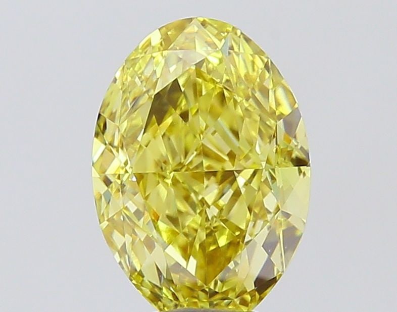 Loose Diamond - OVAL 3.57ct Fancy Intense Yellow VVS2: Loose Diamond - OVAL 3.57ct Fancy Intense Yellow VVS2 Source: This is a real non-mined Diamond that has been grown in a lab Shape: OVAL Carats: 3.57 Color: Fancy Intense Yellow Certification: IGI