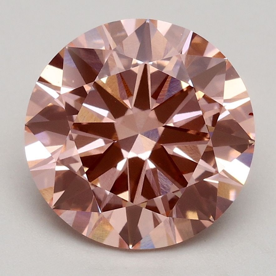 Loose Diamond - ROUND 2.5ct Fancy Intense Pink VS1: Loose Diamond - ROUND 2.5ct Fancy Intense Pink VS1 Source: This is a real non-mined Diamond that has been grown in a lab Shape: ROUND Carats: 2.5 Color: Fancy Intense Pink Certification: IGI Video: