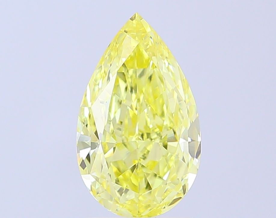 Loose Diamond - PEAR 3.04ct Fancy Intense Yellow VS1: Loose Diamond - PEAR 3.04ct Fancy Intense Yellow VS1 Source: This is a real non-mined Diamond that has been grown in a lab Shape: PEAR Carats: 3.04 Color: Fancy Intense Yellow Certification: IGI Video