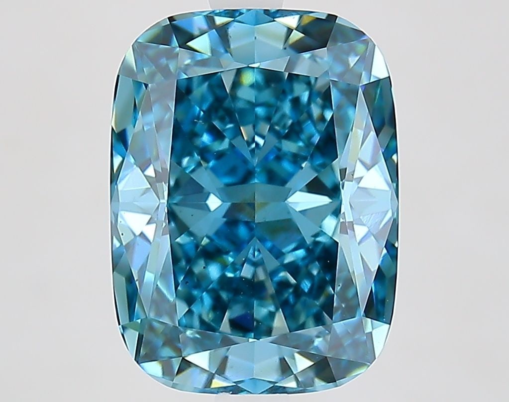 Loose Diamond - CUSHION MODIFIED 4.56ct Fancy Vivid Blue VS2: Loose Diamond - CUSHION MODIFIED 4.56ct Fancy Vivid Blue VS2 Source: This is a real non-mined Diamond that has been grown in a lab Shape: CUSHION MODIFIED Carats: 4.56 Color: Fancy Vivid Blue Certific