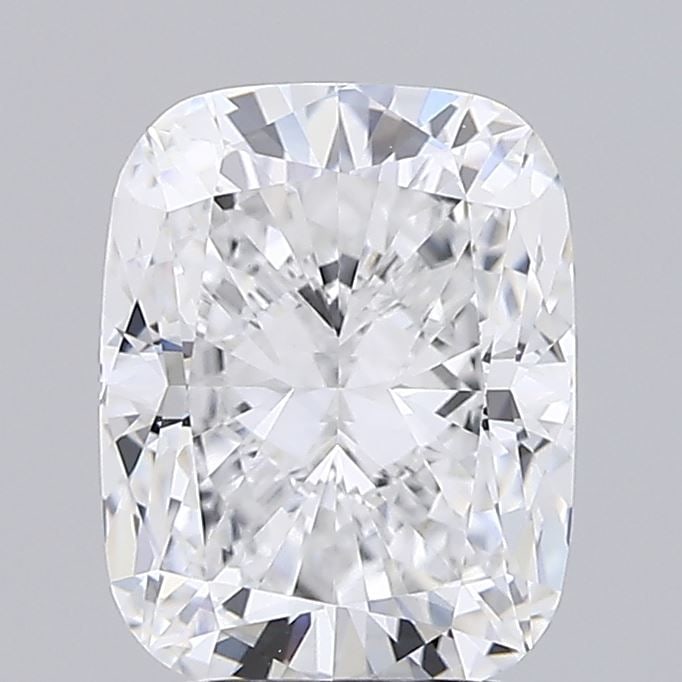Loose Diamond - CUSHION MODIFIED 2.51ct D VVS2: Loose Diamond - CUSHION MODIFIED 2.51ct D VVS2 Source: This is a real non-mined Diamond that has been grown in a lab Shape: CUSHION MODIFIED Carats: 2.51 Color: D Clarity: VVS2 Certification: IGI Vide