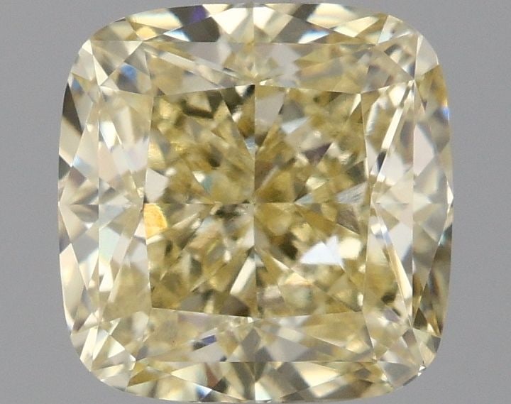 Loose Diamond - CUSHION MODIFIED 1.6ct Fancy Intense Yellow VVS2: Loose Diamond - CUSHION MODIFIED 1.6ct Fancy Intense Yellow VVS2 Source: This is a real non-mined Diamond that has been grown in a lab Shape: CUSHION MODIFIED Carats: 1.6 Color: Fancy Intense Yellow C
