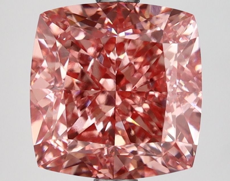 Loose Diamond - CUSHION MODIFIED 4.01ct Fancy Vivid Pink VVS2: Loose Diamond - CUSHION MODIFIED 4.01ct Fancy Vivid Pink VVS2 Source: This is a real non-mined Diamond that has been grown in a lab Shape: CUSHION MODIFIED Carats: 4.01 Color: Fancy Vivid Pink Certifi