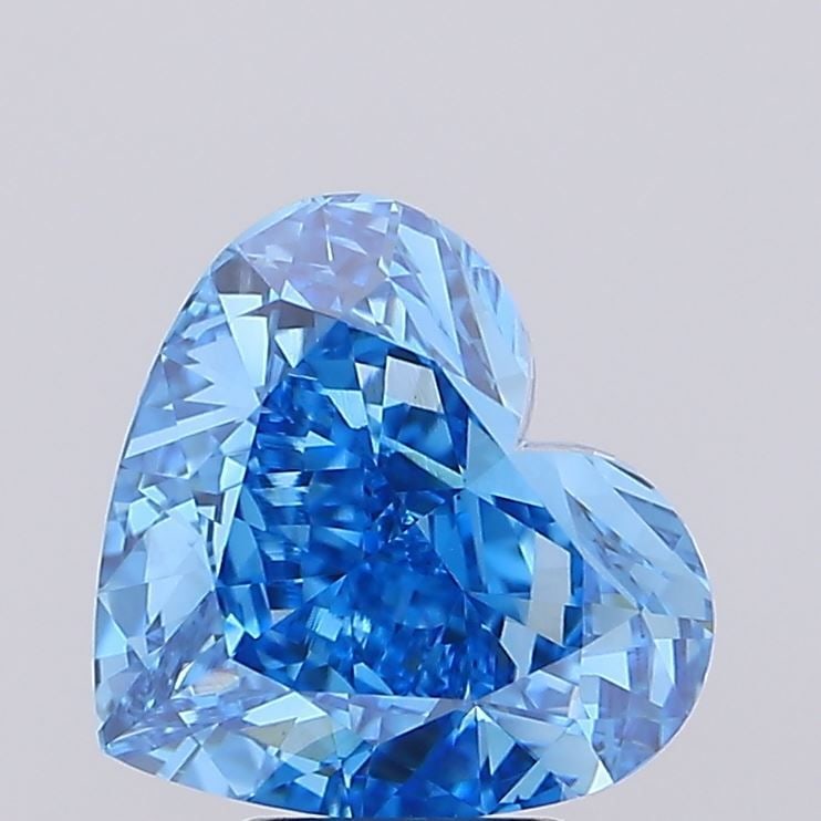 Loose Diamond - HEART 5.07ct Fancy Vivid Blue VVS2: Loose Diamond - HEART 5.07ct Fancy Vivid Blue VVS2 Source: This is a real non-mined Diamond that has been grown in a lab Shape: HEART Carats: 5.07 Color: Fancy Vivid Blue Certification: IGI Video: