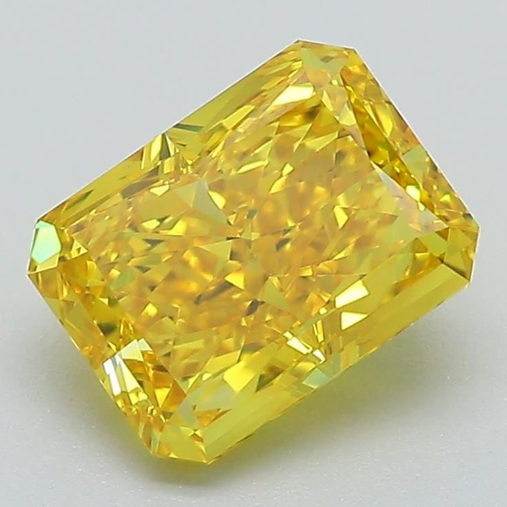 Loose Diamond - RADIANT 2.23ct Fancy Vivid Yellow VS1: Loose Diamond - RADIANT 2.23ct Fancy Vivid Yellow VS1 Source: This is a real non-mined Diamond that has been grown in a lab Shape: RADIANT Carats: 2.23 Color: Fancy Vivid Yellow Certification: IGI Vid