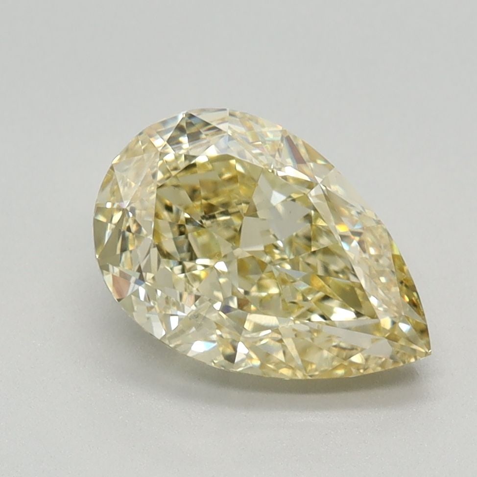 Loose Diamond - PEAR 1.68ct Fancy Intense Yellow VS1: Loose Diamond - PEAR 1.68ct Fancy Intense Yellow VS1 Source: This is a real non-mined Diamond that has been grown in a lab Shape: PEAR Carats: 1.68 Color: Fancy Intense Yellow Certification: IGI Video