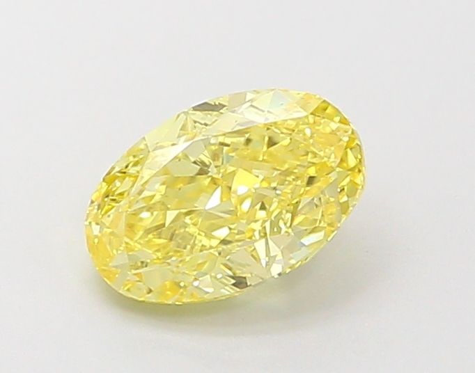 Loose Diamond - OVAL 0.91ct Fancy Intense Yellow VS1: Loose Diamond - OVAL 0.91ct Fancy Intense Yellow VS1 Source: This is a real non-mined Diamond that has been grown in a lab Shape: OVAL Carats: 0.91 Color: Fancy Intense Yellow Certification: IGI Video