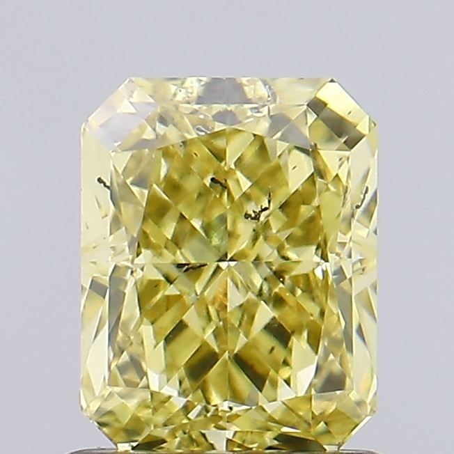 Loose Diamond - RADIANT 1.02ct Fancy Intense Yellow SI1: Loose Diamond - RADIANT 1.02ct Fancy Intense Yellow SI1 Source: This is a real non-mined Diamond that has been grown in a lab Shape: RADIANT Carats: 1.02 Color: Fancy Intense Yellow Certification: IGI
